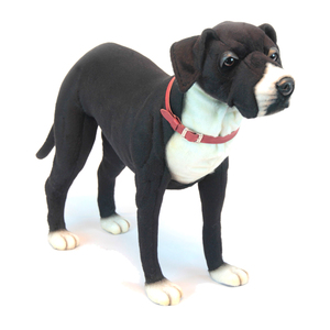 hansa Black and White Great Dane 25 Inch Plush