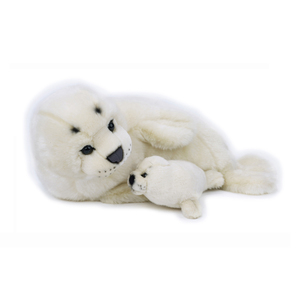 National Geographic Plush Seal with Baby