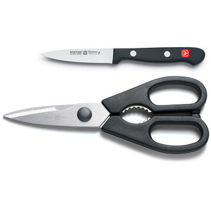 Gourmet 2 Pc. Cutlery Utility Set w/Shears and 3" Parer
