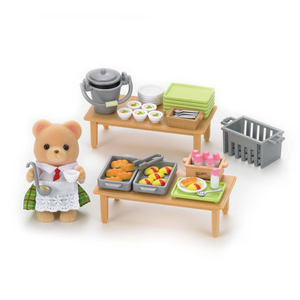 Calico Critters School Lunch Set