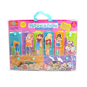 TS Shure Fashion A Belles Mini Wooden Magnetic Dress Up Dolls