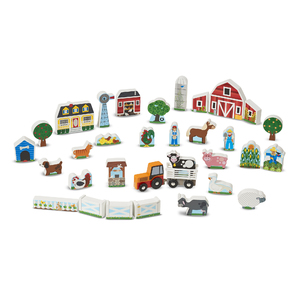 Wooden Farm & Tractor Play Set Ages 3+ Years