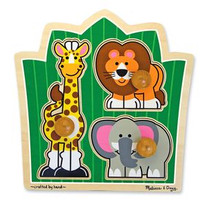 Melissa & Doug Jungle Friends (Safari) Jumbo Knob