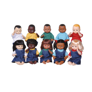 Creative Minds Dolls Multi-Ethnic 10-Doll School Set