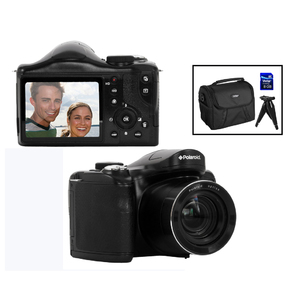 18MP Bridge Camera w/ 8GB SD Card Case and Tripod