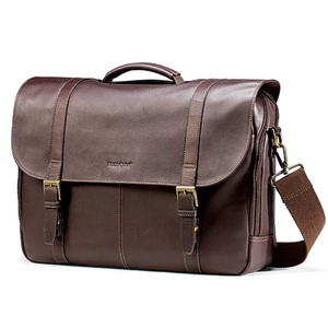 Leather Flapover Case Brown