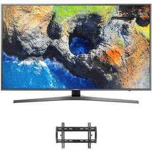 MU7000-Series 55"-Class HDR UHD Smart LED TV and Tilting Wall Mount Kit