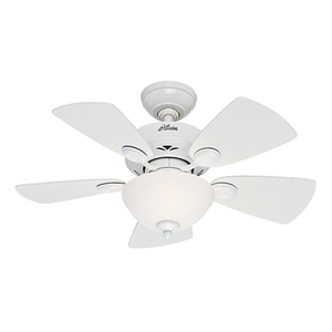 Classic Watson 34" Ceiling Fan White