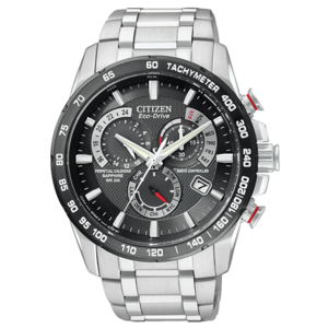 Citizen Eco-Drive Perpetual Chrono A-T Men's Silver-Tone Watch