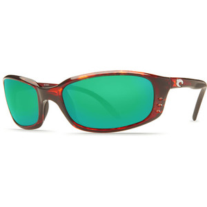 Brine Tortoise Sunglasses w/Green 580G Glass Lenses