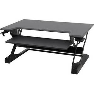 WorkFit-TL Sit-Stand Desktop Workstation (Black)