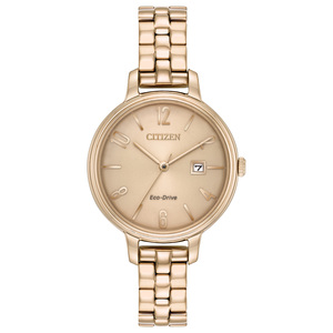Ladies Chandler Eco-Drive Rose Gold-Tone Watch Rose Gold Dial