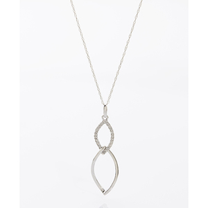 Nouveau Diamond Necklace White Gold
