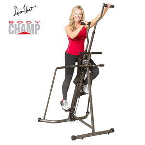 Body Champ Leisa Hart Vertical Cardio Climber / Stepper with Full Wraparound Stability Rails