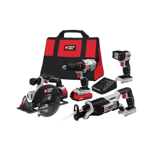 20V MAX Lithium-ion 4 Tool Combo Kit - Drill/Driver Recip Saw Circ Saw Light