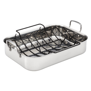 Tri-Ply Clad 17"x12.5" Roaster w/ Rack