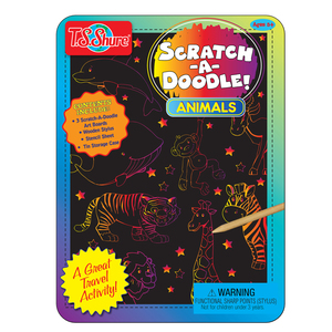 TS Shure ScratchADoodle Animals Activity Mini Tin