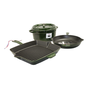 Cast Iron 4pc Cookware Set Basil