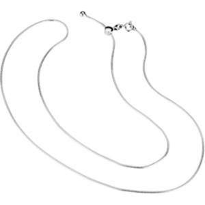 Sterling Silver Adjustable 1.0mm Snake Chain Necklace 22 Inch
