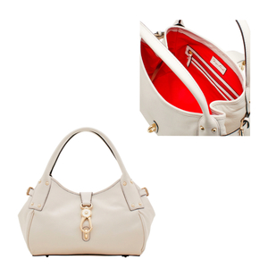 Belvedere Medium Logo Lock Satchel