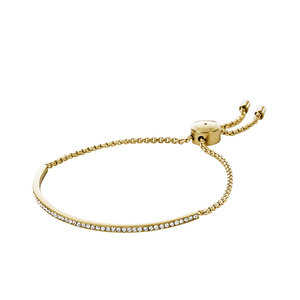 Pave Gold-Tone Stone Bracelet