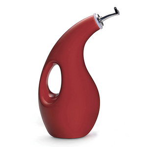 Rachael Ray EVOO Dispensing Bottle with Funnel Red