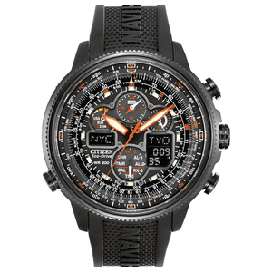 Mens Navihawk A-T Eco-Drive Multi Dial Black Watch