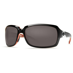Isabela Black/Coral Sunglasses w/Gray 580P Lenses
