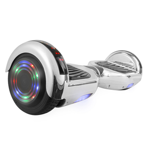 AOB Hoverboard in Silver Chrome with Bluetooth Speakers