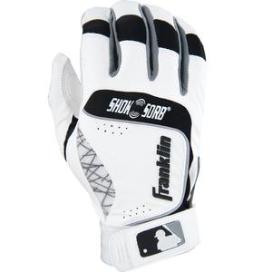 Franklin Sports Shok-Sorb Neo Batting Glove White/Black Adult Medium
