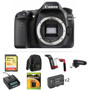 EOS 80D DSLR Camera Video Kit