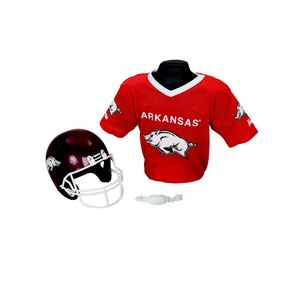 Franklin Sports NCAA University of Arkansas Razorbacks Helmet/Jersey Set