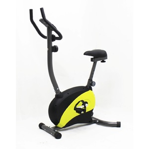 iLiving Magnetic Upright Bike with Adjustable Seat, Yellow