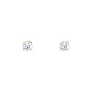 14k Yellow Gold 1/4 cttw Round Diamond Studs