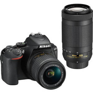 D5600 DSLR Camera with 18-55mm and 70-300mm Lenses