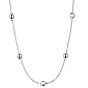 Gloria Vanderbilt Women's Silvertone Coil Link Necklace