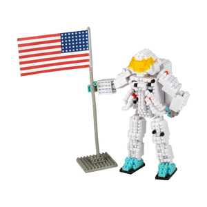 Bepuzzled 3D Pixel Puzzle Deluxe - Astronaut: 517 Pcs