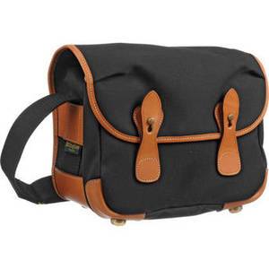 L2 Canera Bag (Black Canvas with Tan Leather Trim)