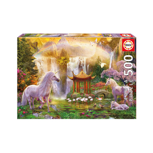 EDUCA Unicorn Valley of the Waterfalls: 500 Pcs