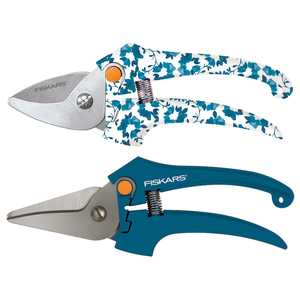 Designer Stainless Steel Pruner & Snip Set Assorted Colors