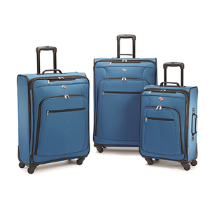POP Plus 3pc Spinner Luggage Set Blue