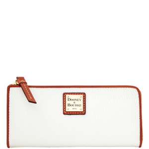 Pebble Grain Zip Clutch