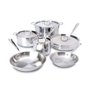10-Piece Stainless Steel Cookware Set