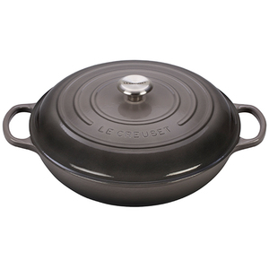 Signature Enamel Cast Iron 5 Qt Braiser Oyster