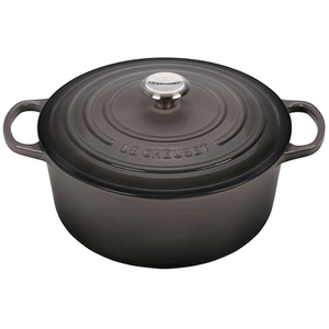 Enameled Cast Iron 7.25 Qt Round French Oven Oyster