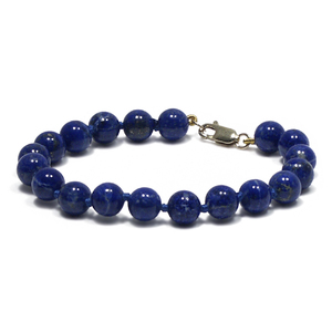 Lita 14K Lapis Knotted Bracelet