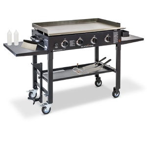 Four Burner 36" Griddle Cooking Station w/ 7pc Griddlin Kit