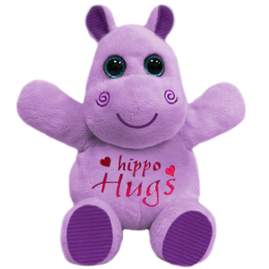 First and Main 10 Inch Hug-A-Luvs Hippo Plush