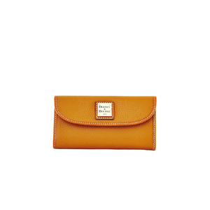 Pebble Grain Continental Clutch