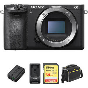 a6500 Mirrorless Digital Camera Body Premium Kit